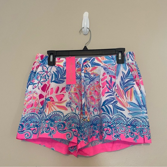 Lilly Pulitzer Katia Shorts Resort White Rain Forest Retreat SS-1488 - Picture 6 of 8